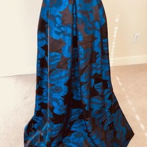 Handmade Floral Holiday Skirt Brocade